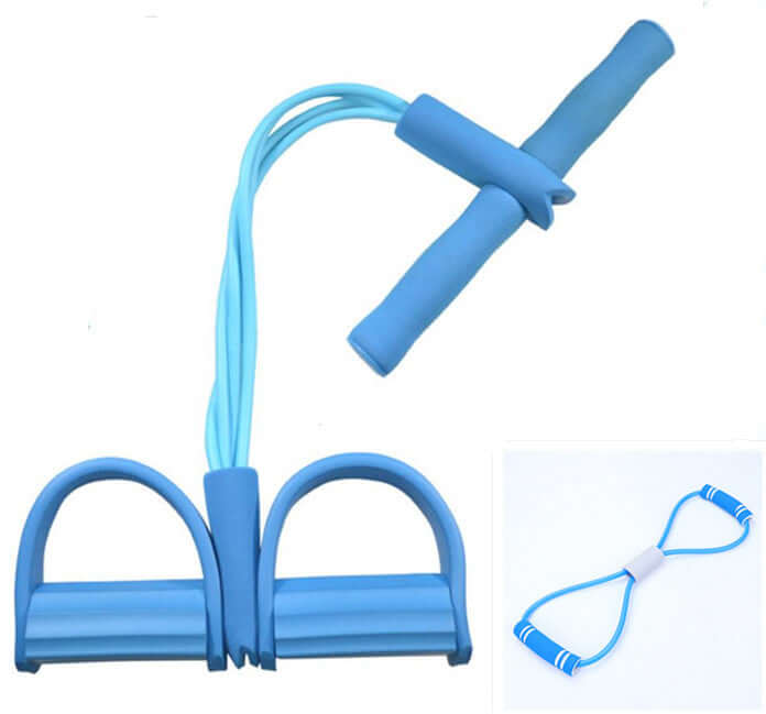 Natural Latex Foot Pedal & Elastic Pull Rope – Fitness Expander