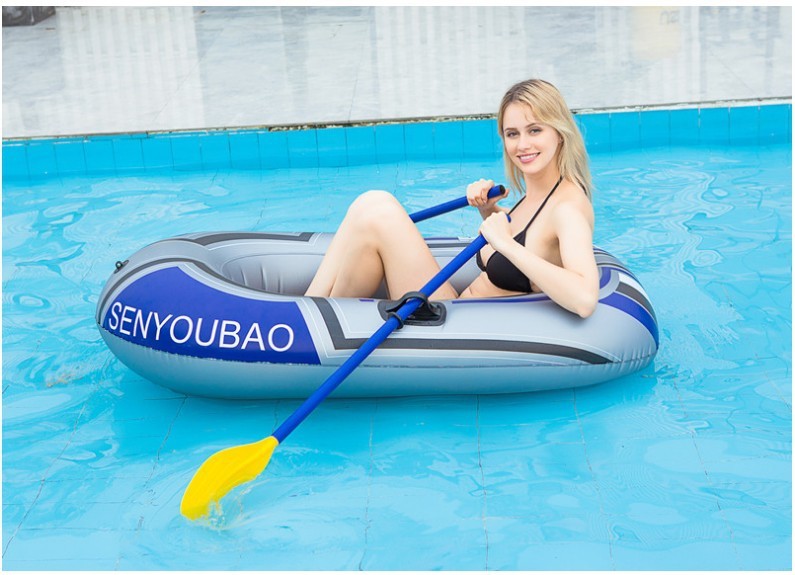 Single/Double Inflatable Kayak – PVC Fishing & Recreational Boat