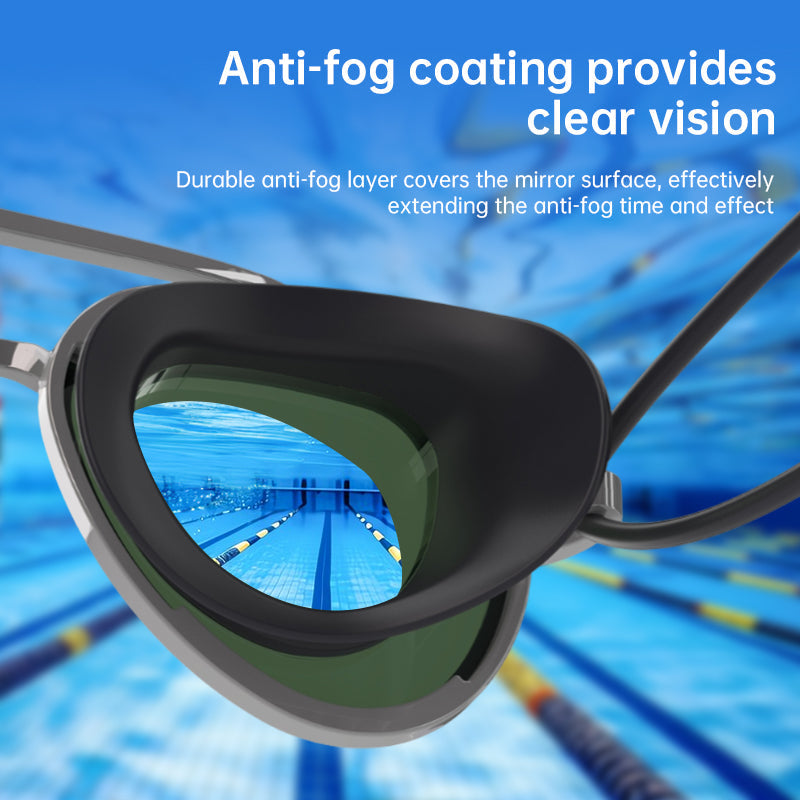 Low-Profile Competitive Swimming Goggles – UV & Anti-Fog