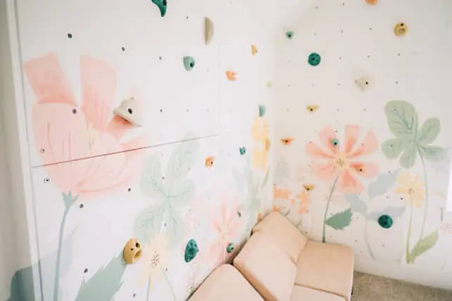 Premium Rock Climbing Holds (Earth Tones) - Everett & Avery Co. - Indoor Climbing Wall - Rock Climbing Holds for Kids