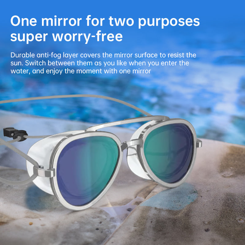 Low-Profile Competitive Swimming Goggles – UV & Anti-Fog