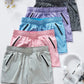 5-Pack Women’s Workout Gym Shorts – Casual Lounge Set with Zipper Pockets