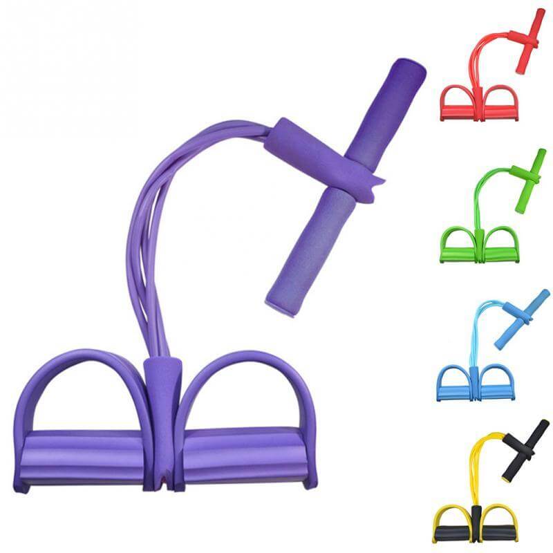Natural Latex Foot Pedal & Elastic Pull Rope – Fitness Expander