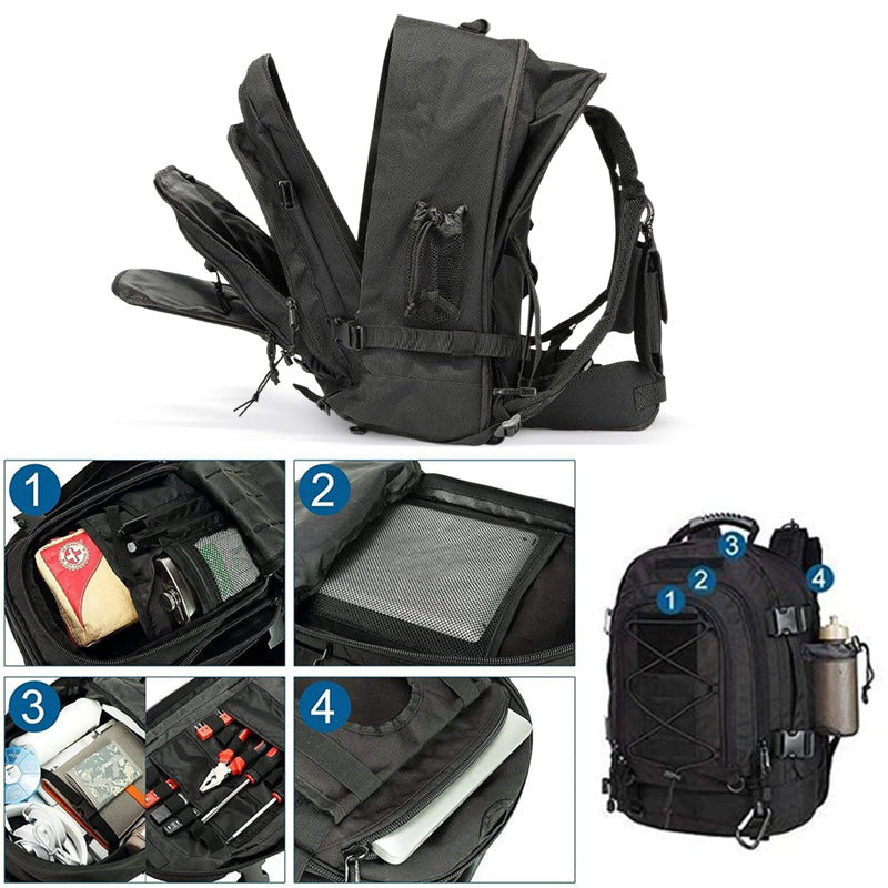 65L Men’s Tactical Backpack – Large Capacity Outdoor Rucksack