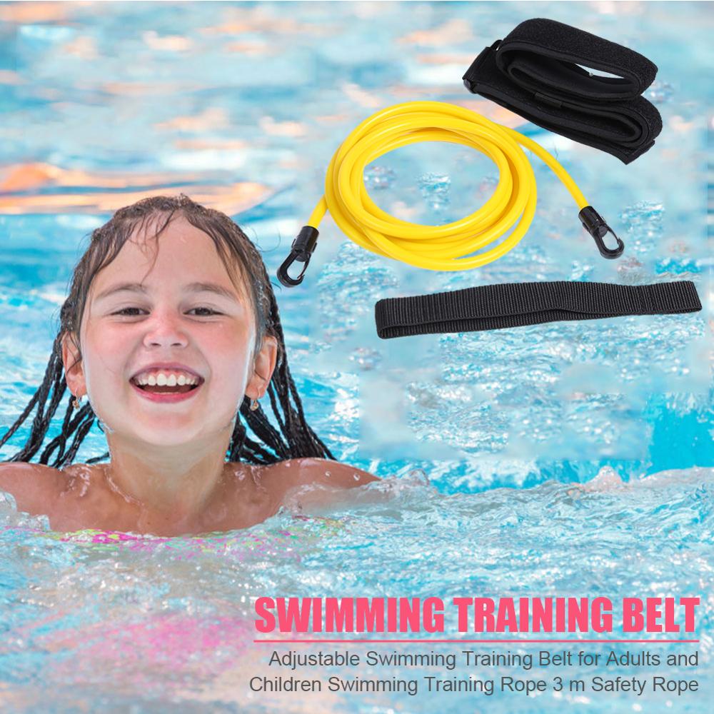Adjustable Swim Training Resistance Belt – Latex Exerciser
