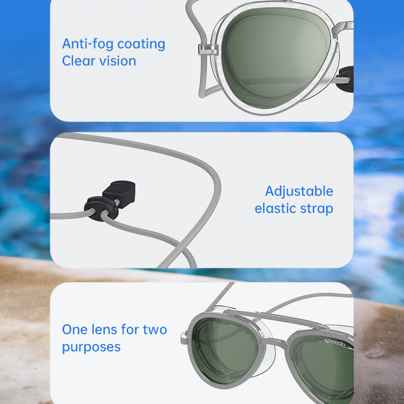 Low-Profile Competitive Swimming Goggles – UV & Anti-Fog