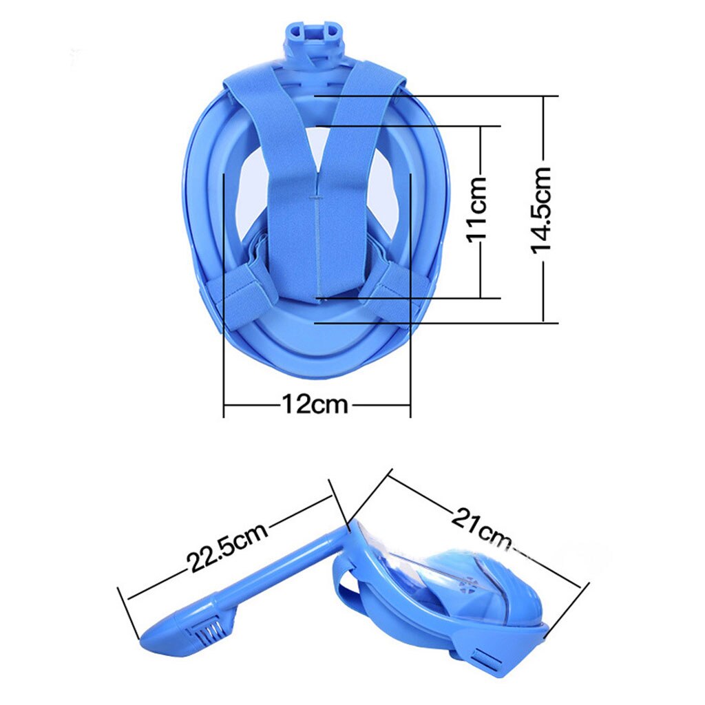 180° Panoramic Full-Face Snorkel Mask – Kids Anti-Fog & Leak