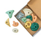 Premium Rock Climbing Holds (Earth Tones) - Everett & Avery Co. - Indoor Climbing Wall - Rock Climbing Holds for Kids