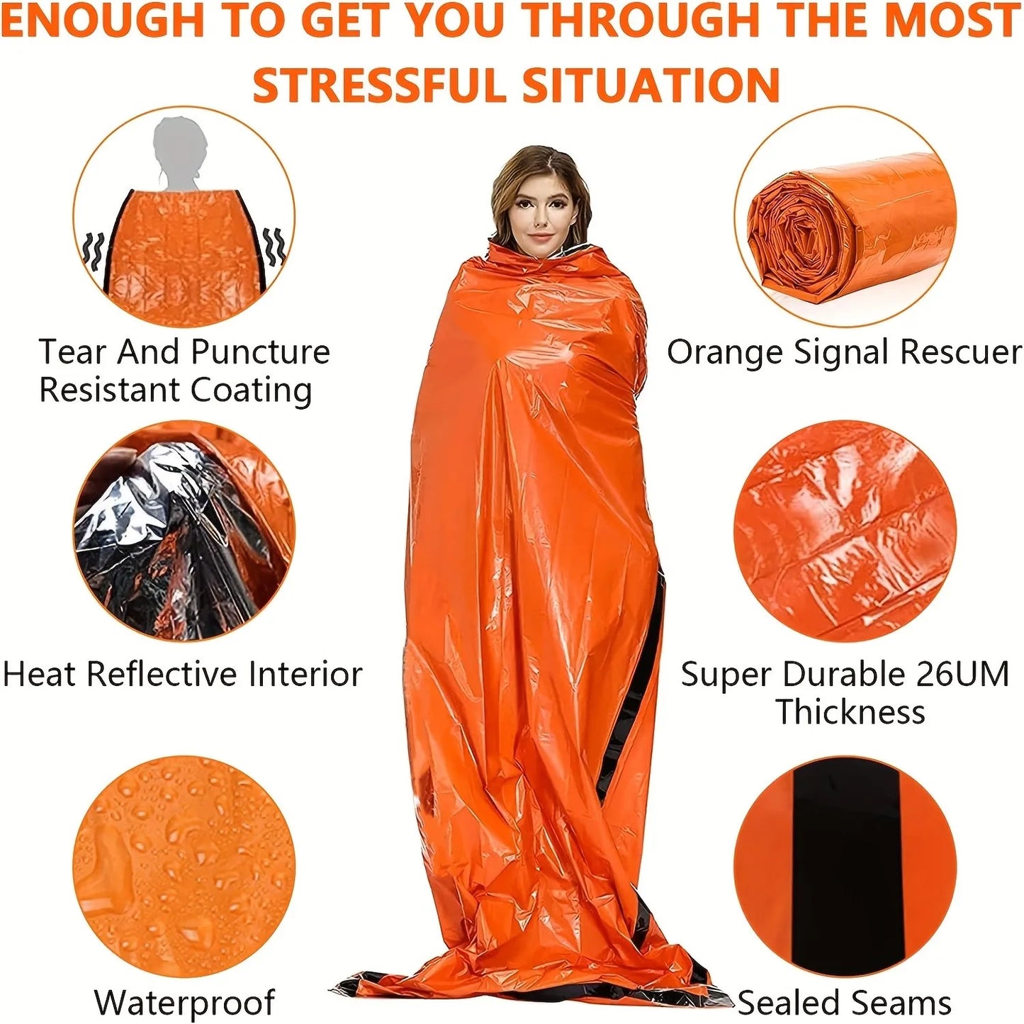 Emergency Survival Sleeping Bag – Waterproof & Portable
