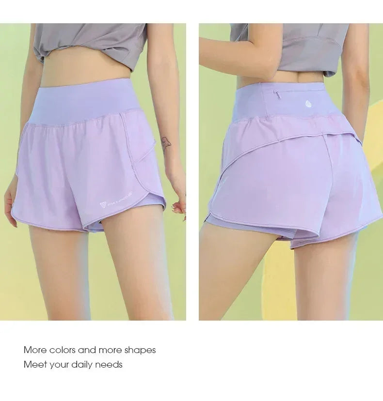 Women’s Yoga Shorts – Lightweight Gym & Running with Pocket