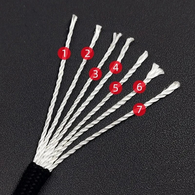 7-Core 550 Paracord Rope – 4mm Polyester Survival Cord