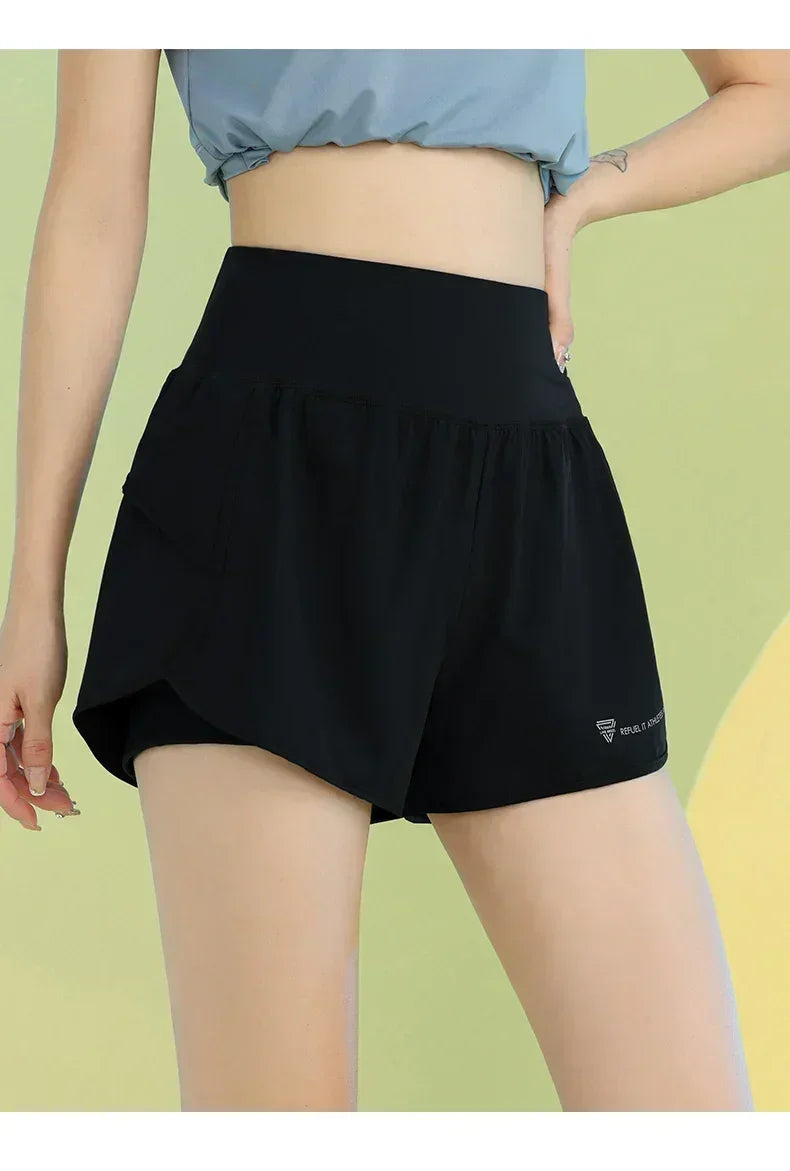 Women’s Yoga Shorts – Lightweight Gym & Running with Pocket
