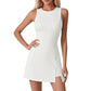 Minimalist Tennis Dress – Summer Athletic Sleeveless with Built-In Shorts