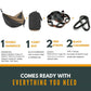 Solid Color Parachute Hammock with Hammock straps and Black carabiner Camping Survival travel Double Person outdoor furniture