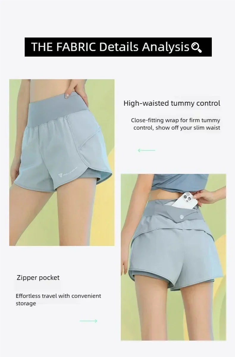 Women’s Yoga Shorts – Lightweight Gym & Running with Pocket