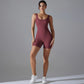 Women’s Scrunch Jumpsuit – Yoga & Gym Ready