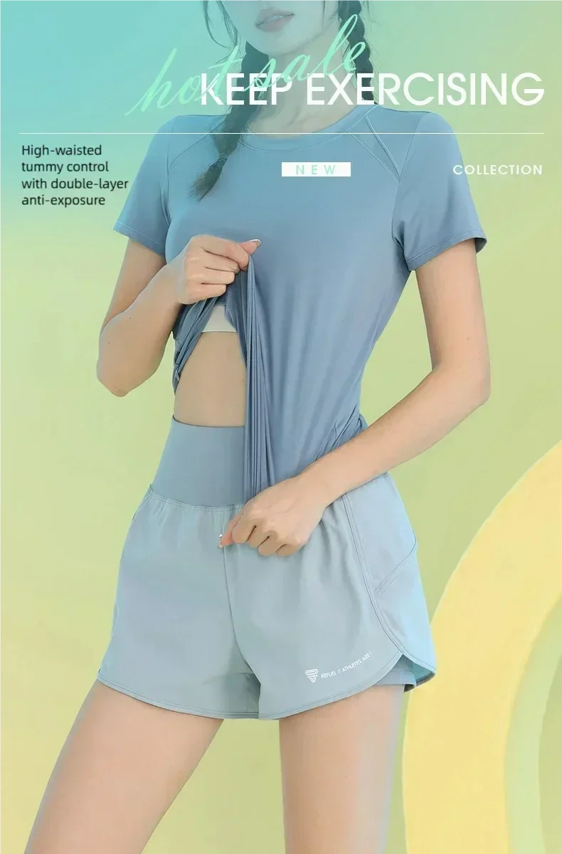 Women’s Yoga Shorts – Lightweight Gym & Running with Pocket
