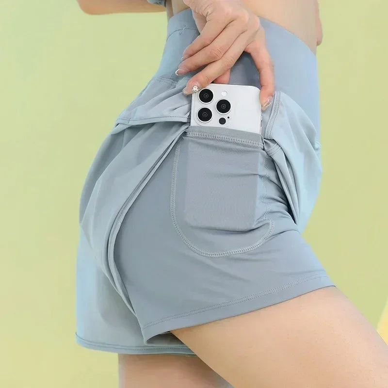Women’s Yoga Shorts – Lightweight Gym & Running with Pocket