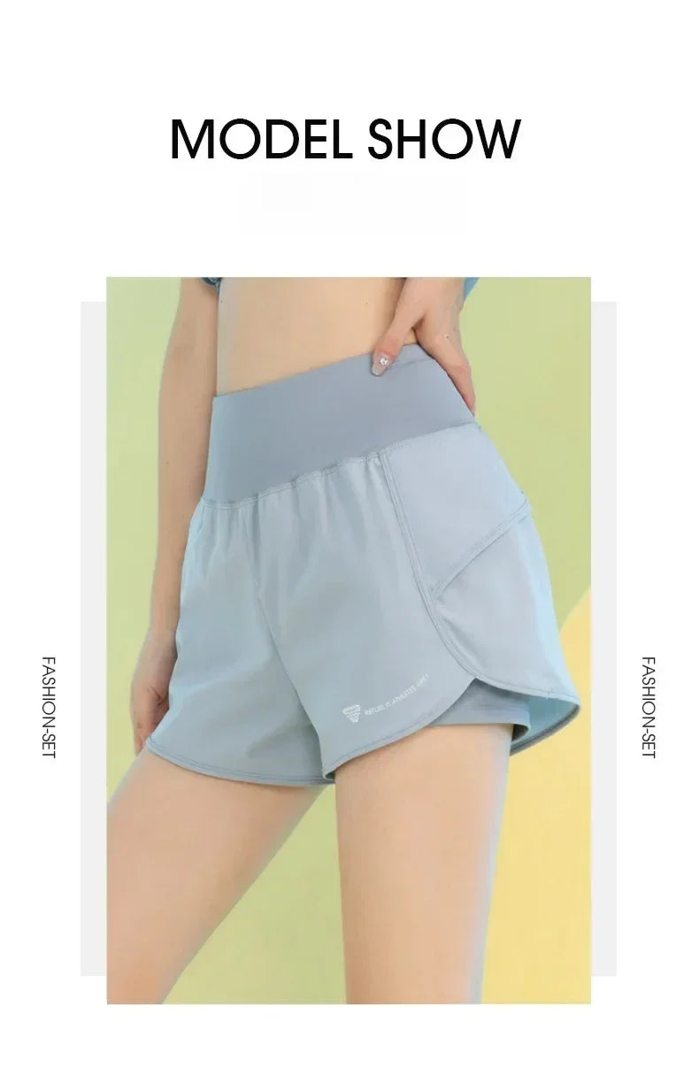 Women’s Yoga Shorts – Lightweight Gym & Running with Pocket