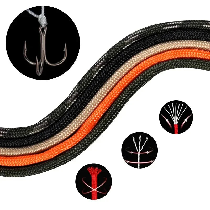 7-Core 550 Paracord Rope – 4mm Polyester Survival Cord