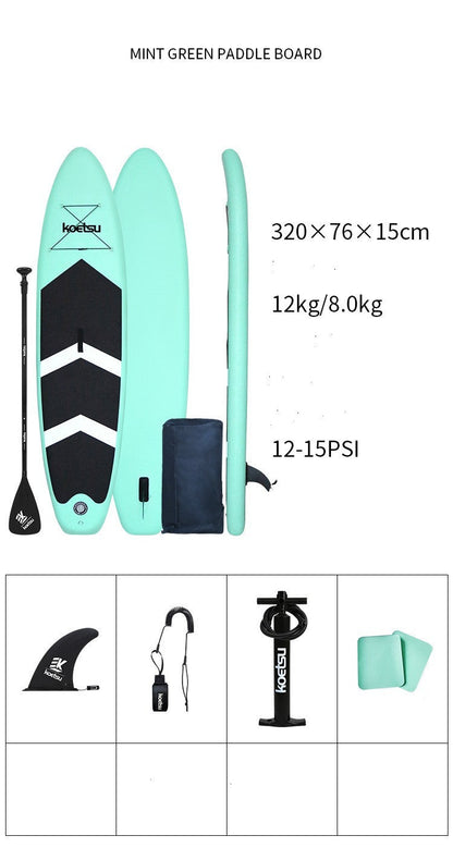 Inflatable Paddleboard – Stand-Up Beginner Surf & Water Ski Board