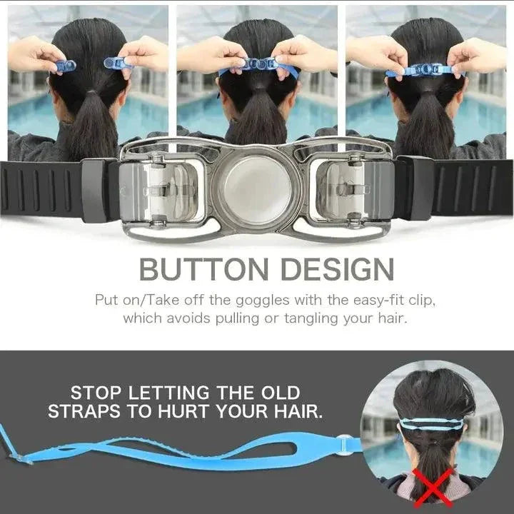 ClearView HD Swim Goggles – Adjustable Comfort Fit