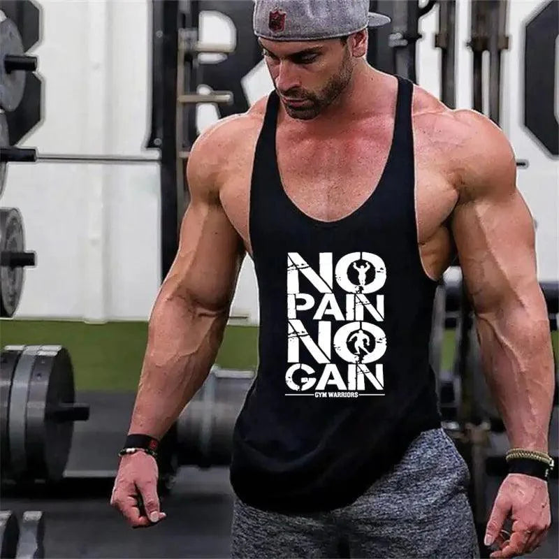 Men’s Cotton Gym Sleeveless Vest – Bodybuilding Tank Top