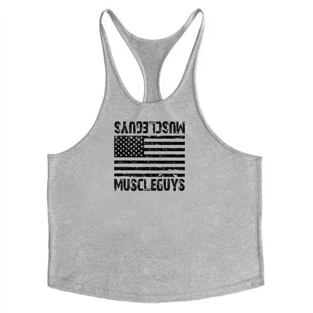 Men’s Cotton Gym Sleeveless Vest – Bodybuilding Tank Top
