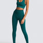 Women’s High-Waist Peach Knitted Vest & Pants Set