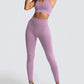 Women’s High-Waist Peach Knitted Vest & Pants Set