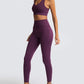 Women’s High-Waist Peach Knitted Vest & Pants Set