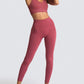 Women’s High-Waist Peach Knitted Vest & Pants Set