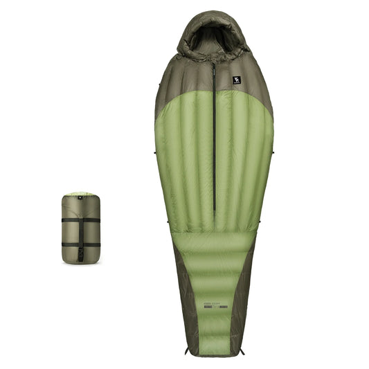 650 Fill Power Mummy Mixed Down Waterproof Sleeping Bag for Backpacking & Camping Hiking 23F