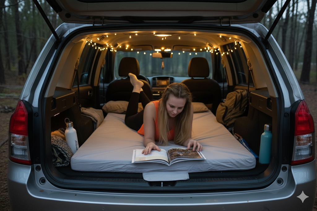 Home Bed Comfort with the Matrix Air-Cell Memory Foam Camping Mattress